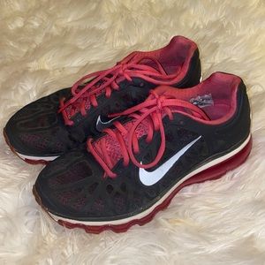 Nike airmax 7.5 dark gray and pink